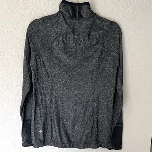 LULULEMON Half Zip Long Sleeve Top Size 10